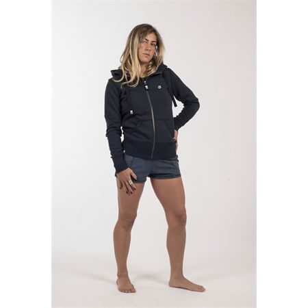 Zip Cap Navy Coda Palm Blu JUNGLEDonna | DZIPCAPNAVY